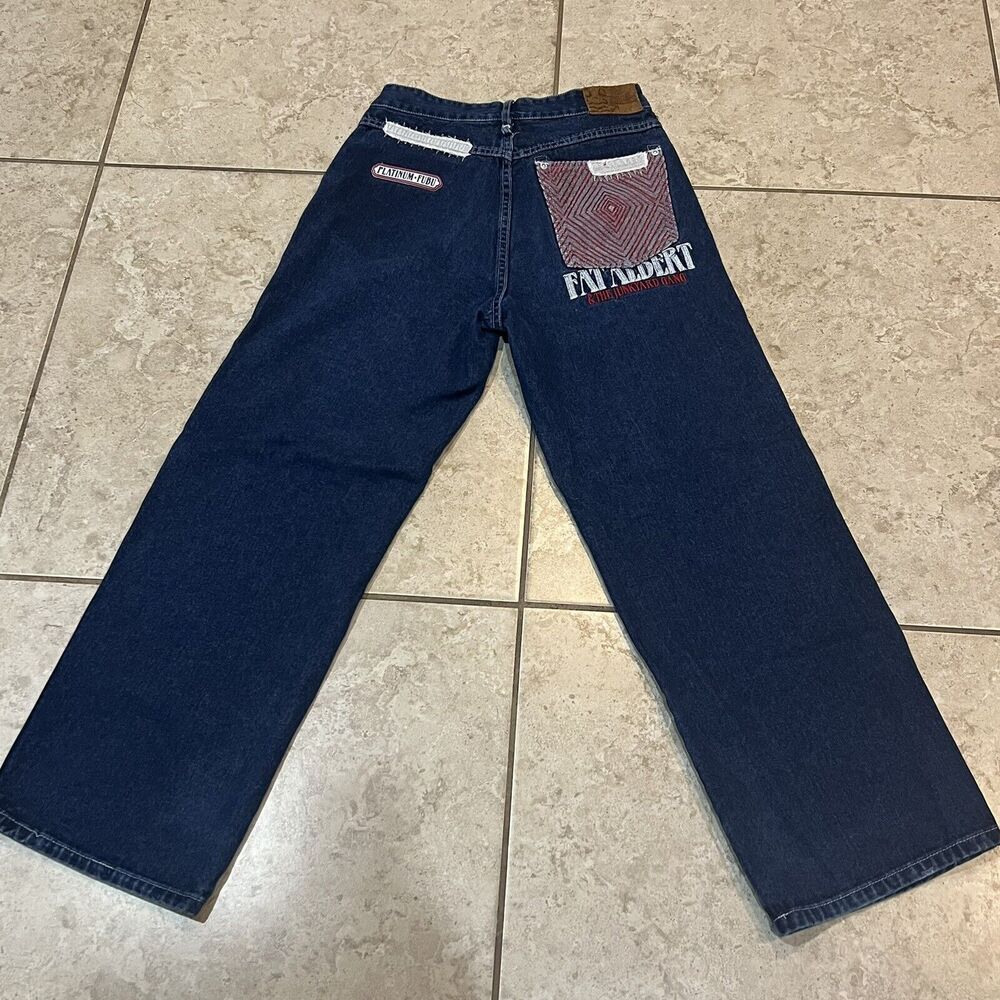 FUBU Platinum Fat Albert and the Junkyard Gang VTG Denim Jeans Size 16 (26x27) - Picture 3 of 7